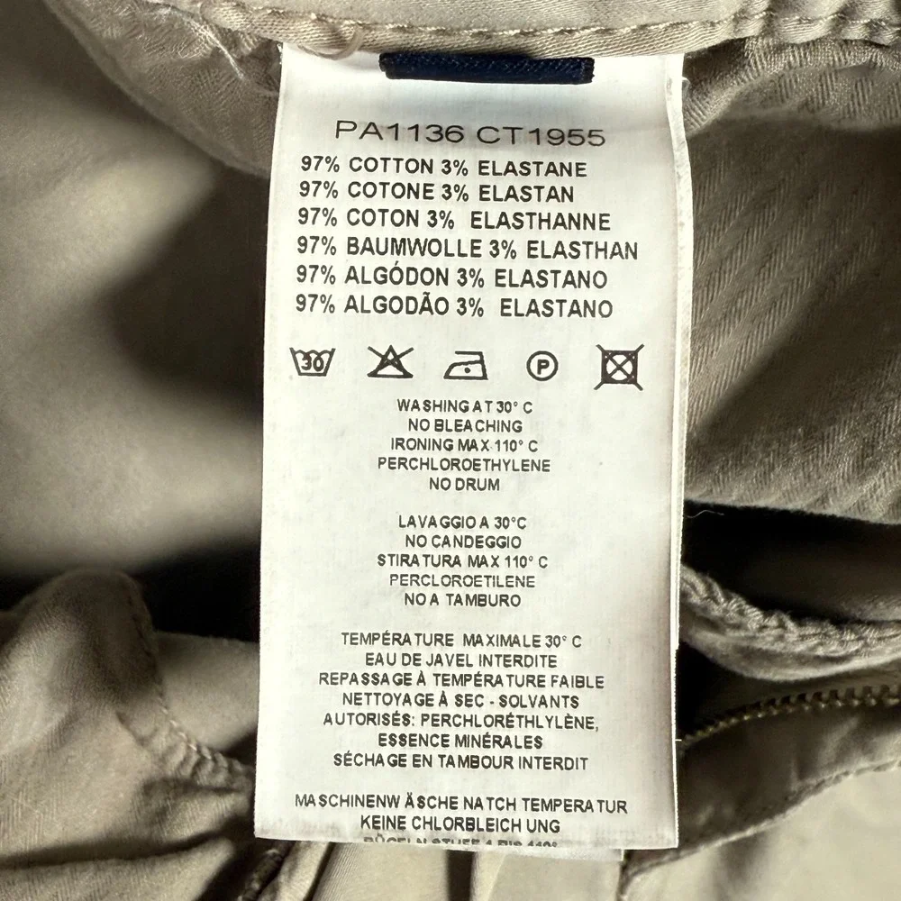 VTG Aeronautica Militare Men's Trousers PA1136 CT1955‎ Beige 56 IT 41/31 US